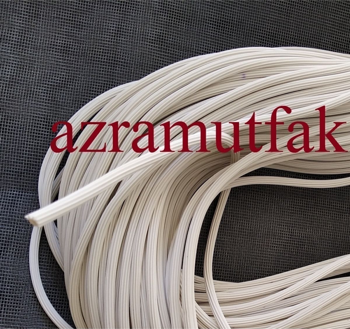 Sineklik Teli Fitili-Sineklik Tülü Contası-Fly Screen Wire Wick 358620222 Siyah-50 M