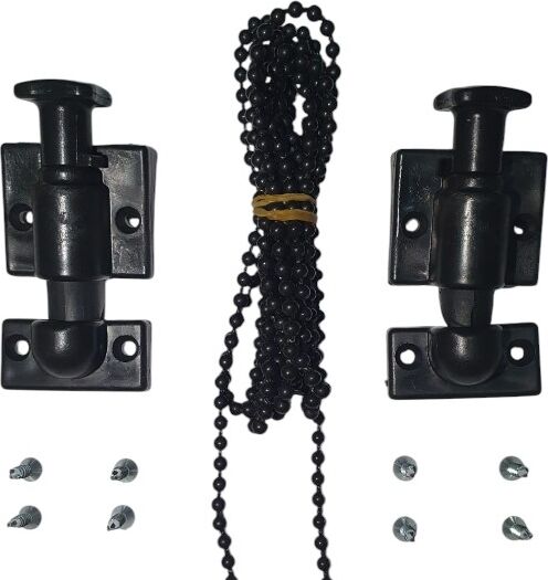 Cam Balkon Plastik Kilidi Cam Balkon Emniyet Kilidi Takım Siyah