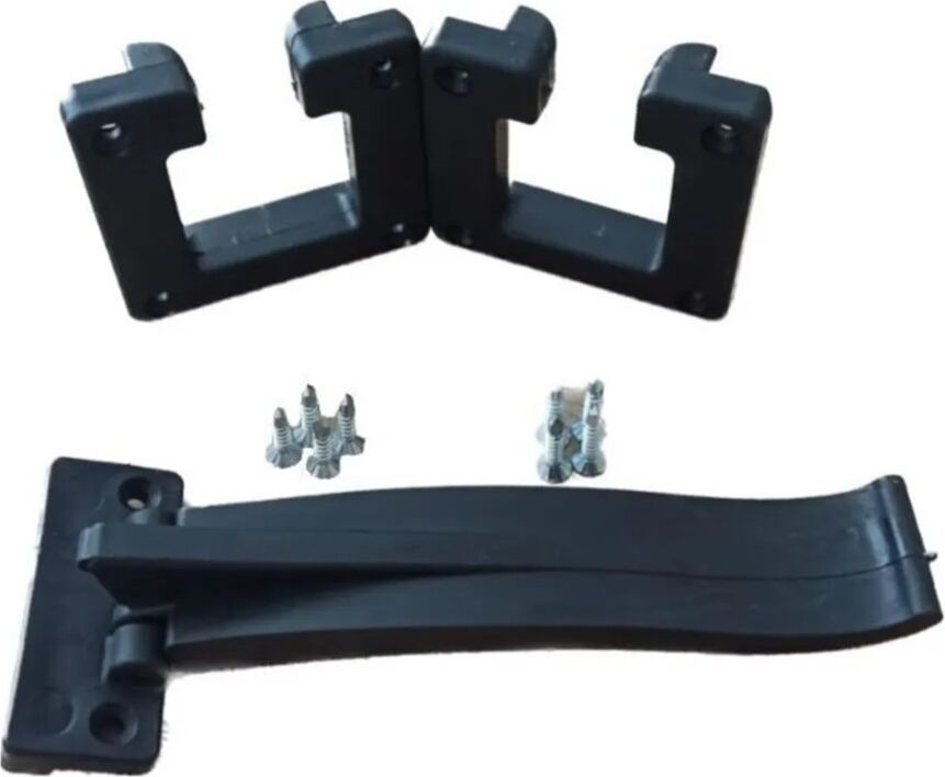 Cam Balkonlara Uygun Çıkış ve Boynuz Plastiği - Cam Balkon Aksesuarı Kapağı Siyah Plastik