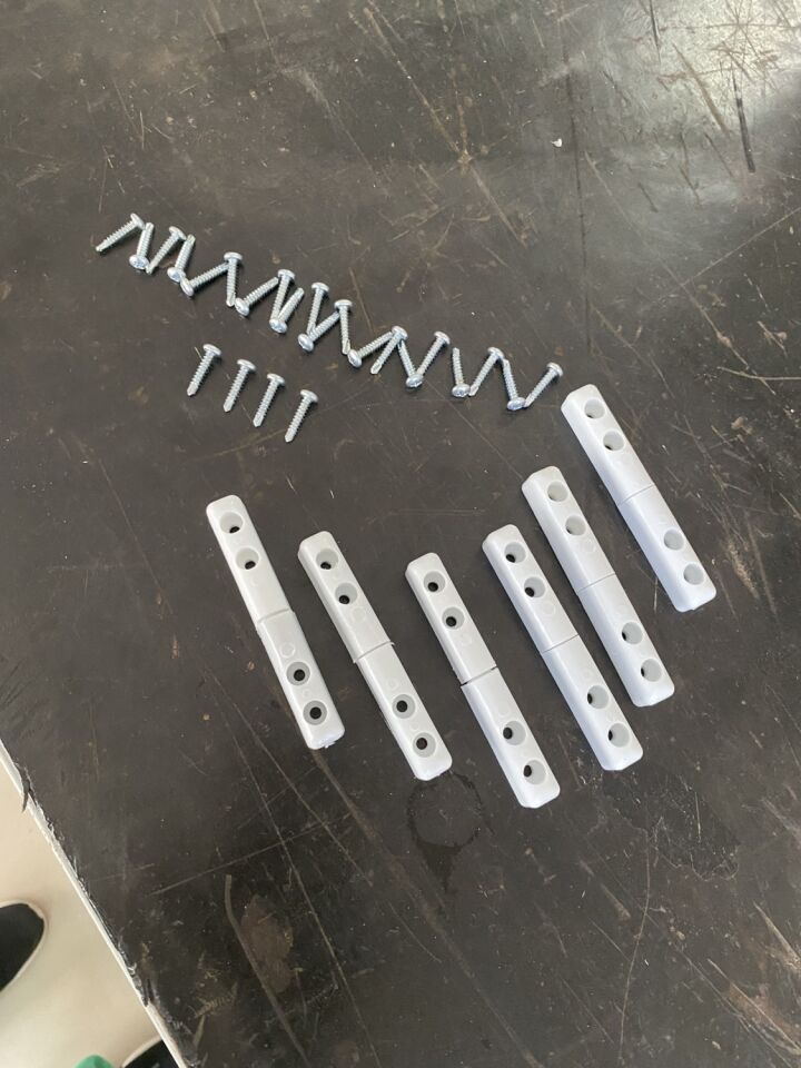 SİNEKLİK 17X25 Sineklik Menteşesi 6 Adet 22 Adet Vida