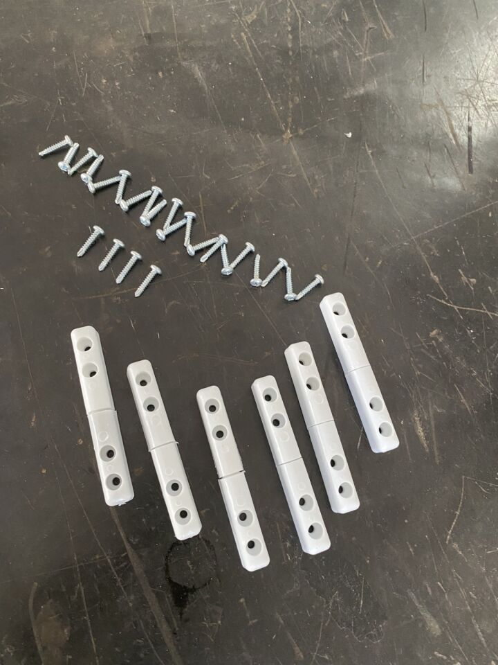 SİNEKLİK 17X25 Sineklik Menteşesi 6 Adet 22 Adet Vida