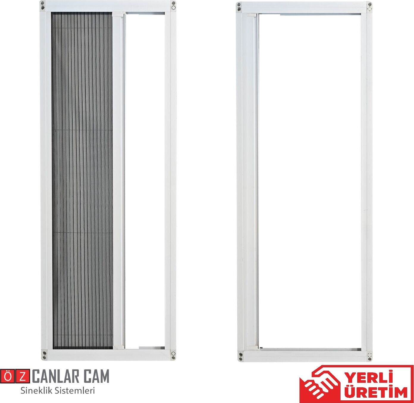 Pileli Pilise Akordiyon Kayar SİNEKLİK(0-65CM x 0-125CM)