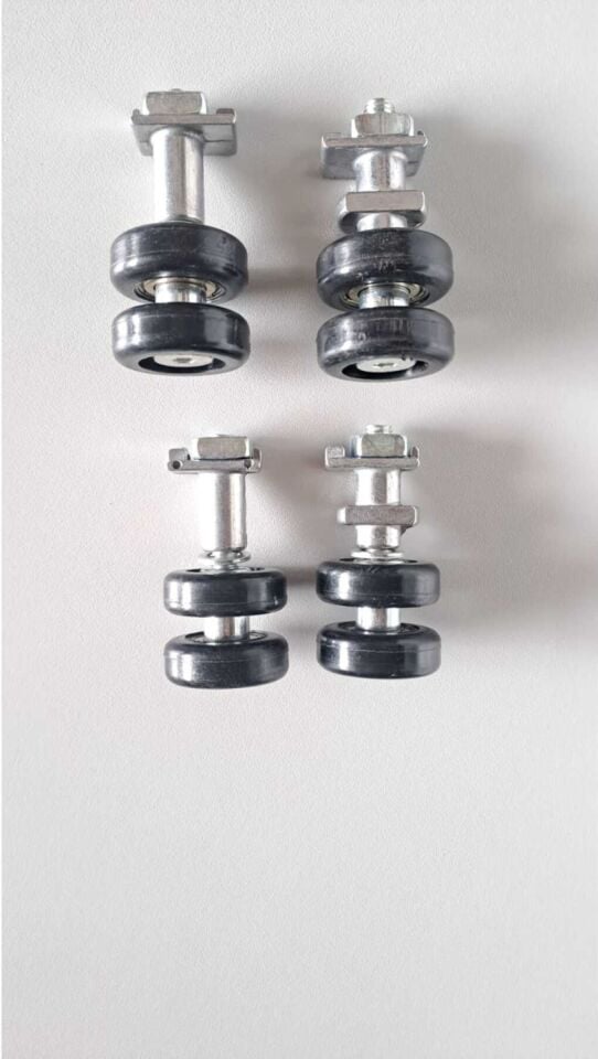 4 Adet Cam Balkon Tekeri, Dayanıklı ve Kullanışlı, Kolay Montajli Set