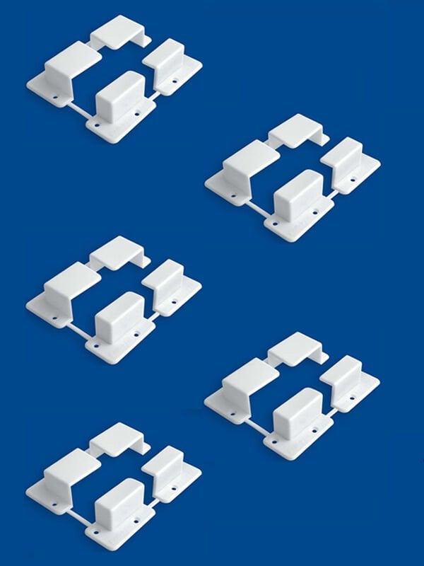 17*25 Sineklik Bağlama 4'lü Papuç Beyaz 5 Takım