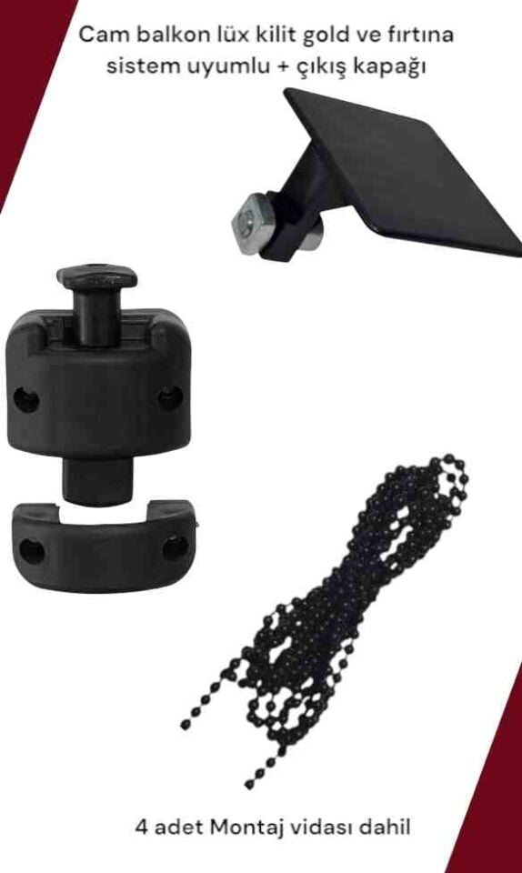 Gold/fırtına Sistem Uyumlu Lüks Cam Balkon Kilidi