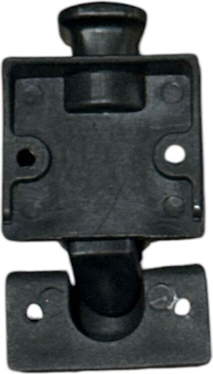 Oval Bazalara Uygun Cam Balkon Kilidi, 1 Adet, Şık ve Kullanışlı Siyah Renkli.