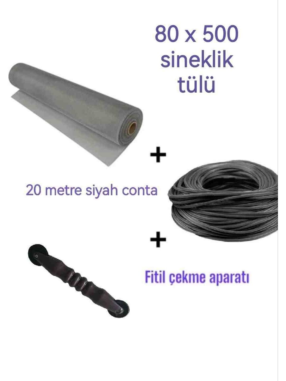 Fiberclass 80X500 Sıkıştırma Aparatı ve 20 mt Siyah Fitil