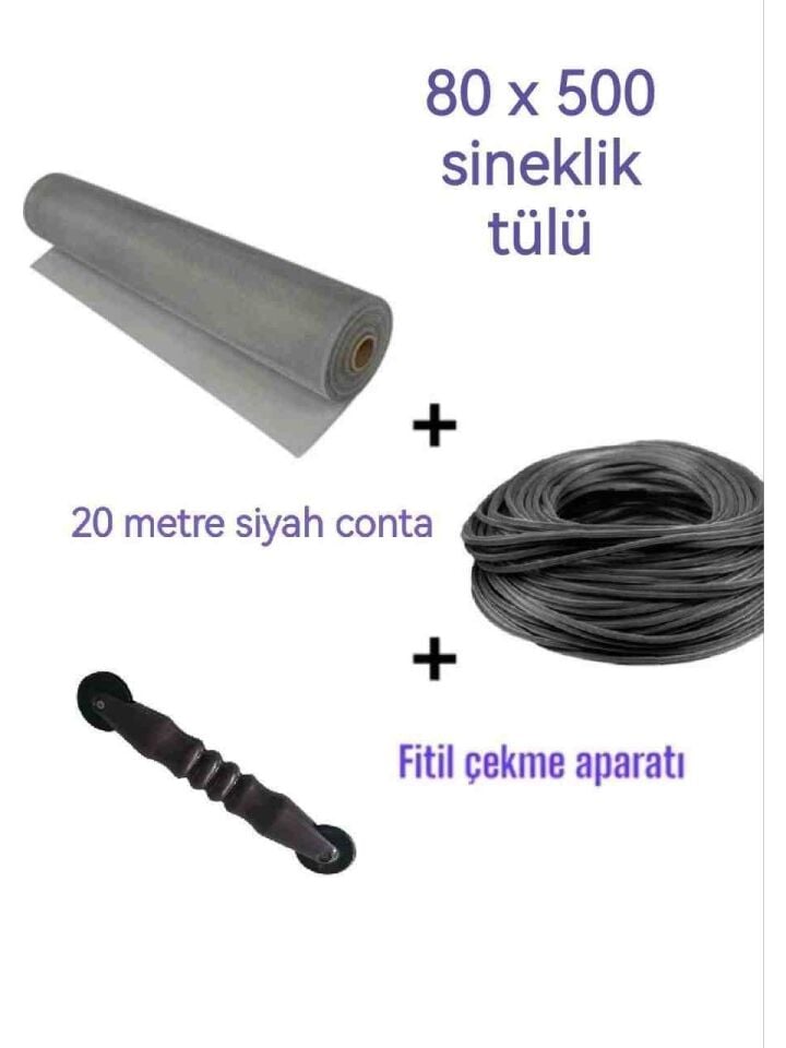 Fiberclass 80X500 Sıkıştırma Aparatı ve 20 mt Siyah Fitil