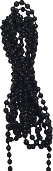 Cam Balkon Boncuklu Ip Zincirleri Siyah 10 mt