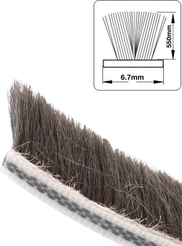 Cam Balkon Kıl Fitil / Sürgülü Kapı Kıl Fitilleri 67X1500 25METRE