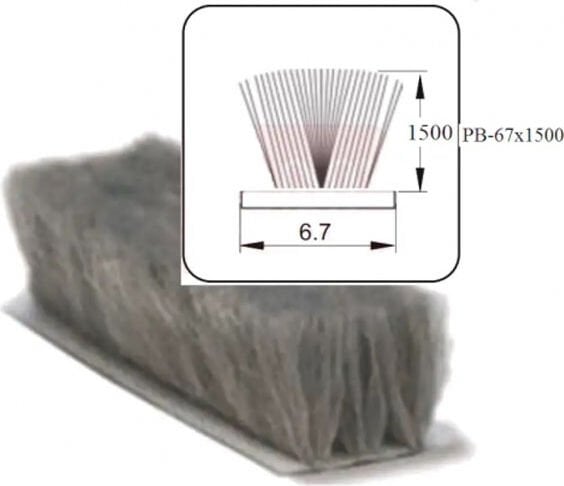 Cam Balkon Kıl Fitil / Sürgülü Kapı Kıl Fitilleri 67X1500 25METRE