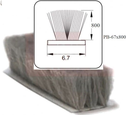 Cam Balkon Kıl Fitil / Sürgülü Kapı Kıl Fitilleri 67X800 25METRE