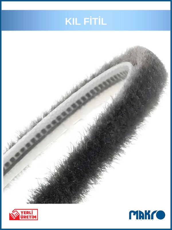 Alüminyum Pvc Kapı Pencere Cam Balkon Kıl Fitili En 6,7mm - Kıl Uzunluğu: 6mm - 10 Metre