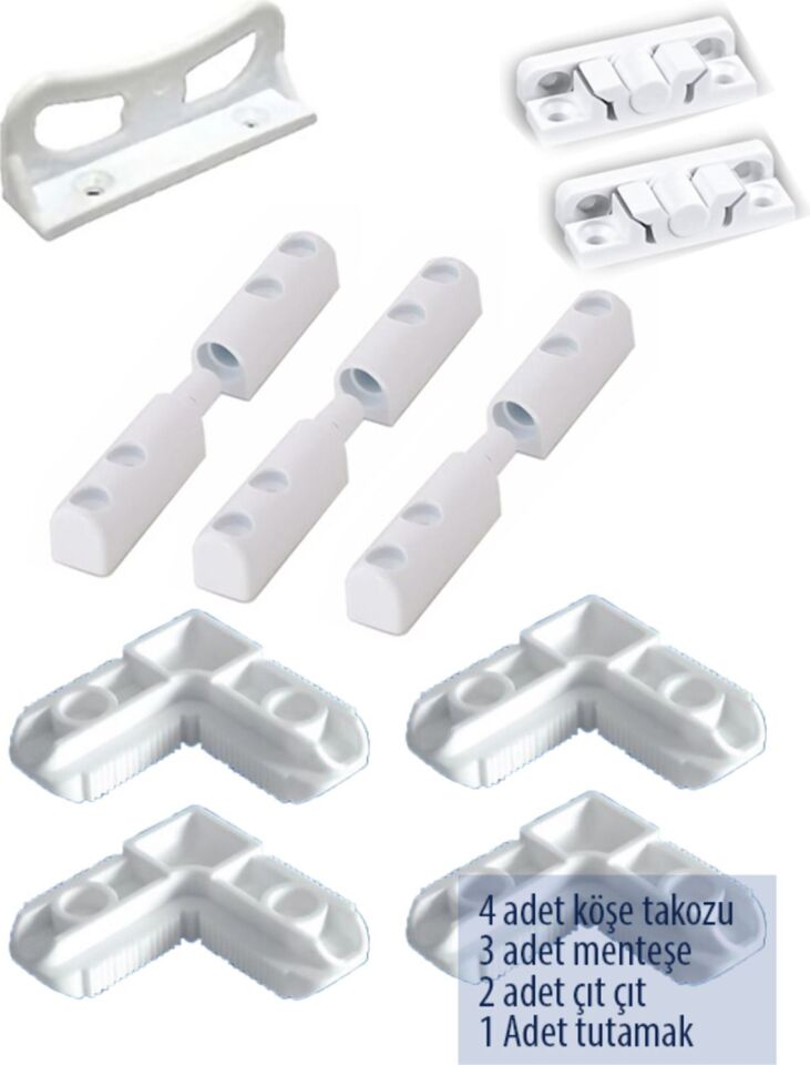 17*25 Sineklik Aksesuar Takımı Beyaz