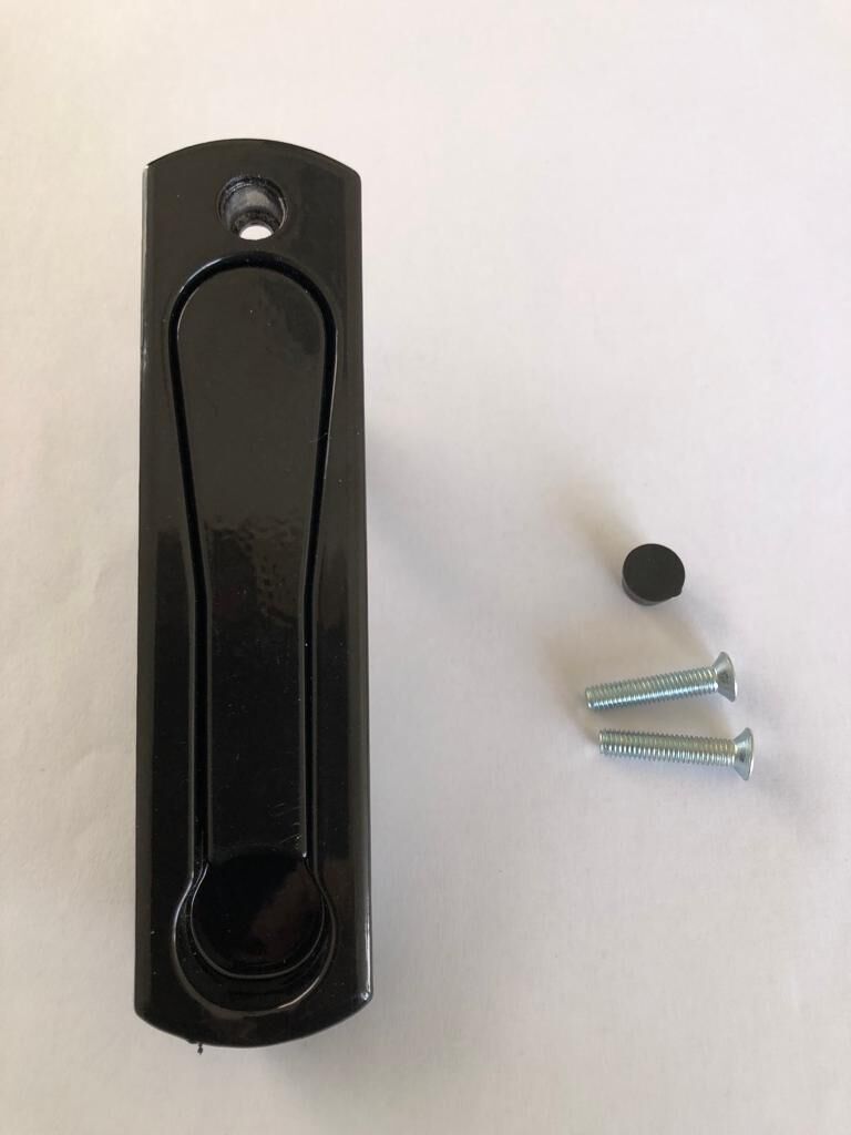 A+ Alüminyum Gömme Sürme Gizli Kol (Siyah)