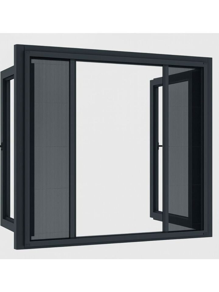 Plise Pileli Akordiyon Sürgülü Kapı Sinekliği