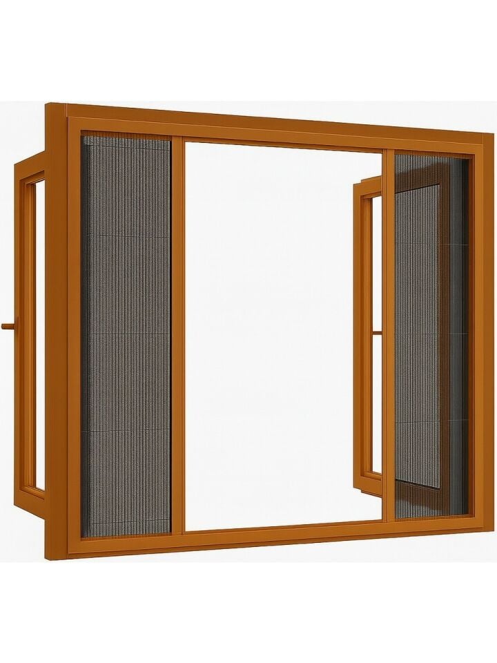 Plise Pileli Akordiyon Sürgülü Kapı Sinekliği