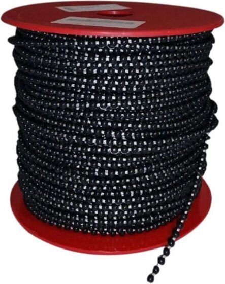 Cam Balkon Plastik Boncuklu Ip Zincirleri Boncuk Çapı 4.5mm 10 Metre