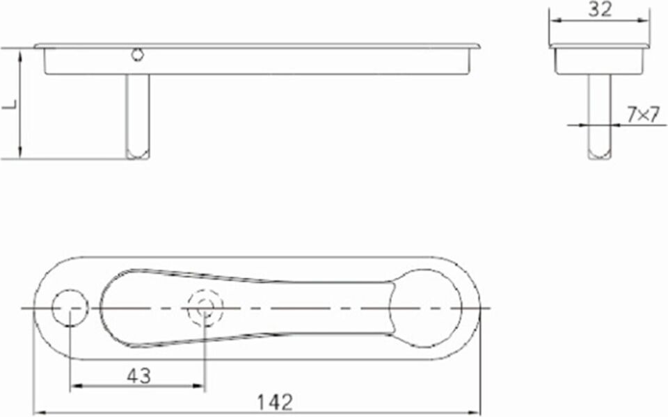 Roto Sürmeler Için Gömme Kol Koyu Kahve