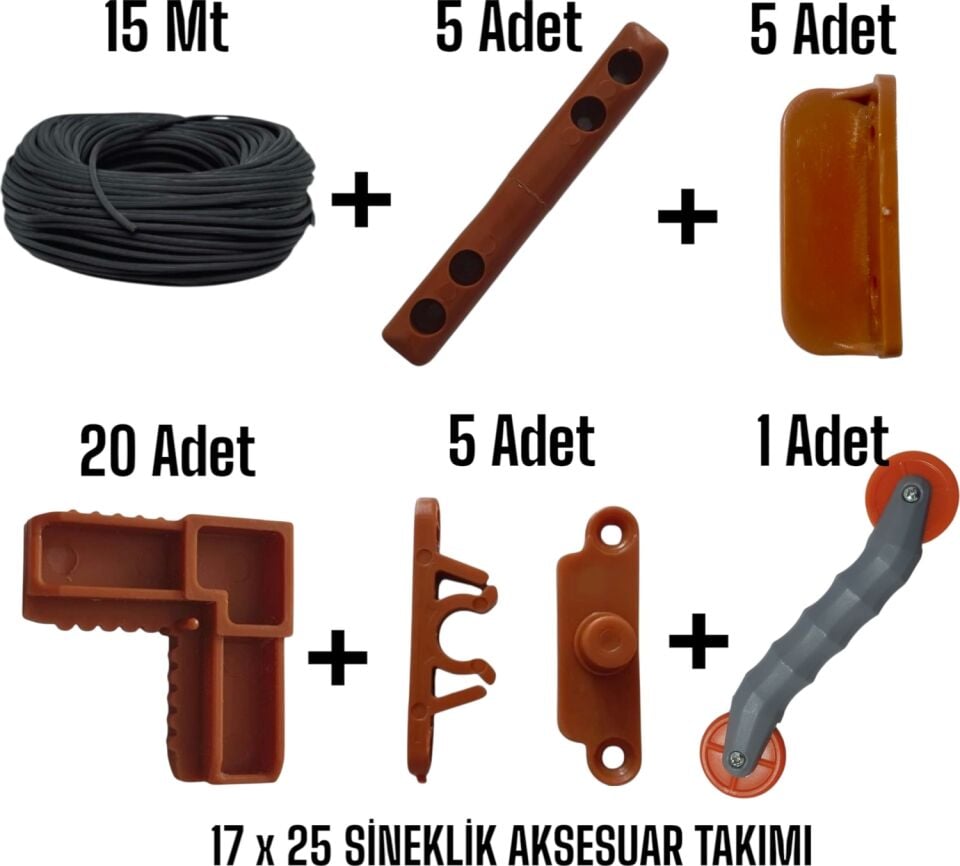 17X25 Sineklik Aksesuar Takımı – Kolay Montaj, Dayanıklı Malzeme -Altınmeşe