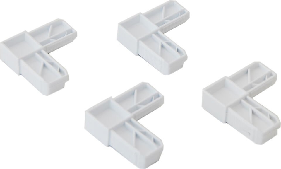 Sineklik Köşe Takozu 17X25 mm 4 Adet - Beyaz