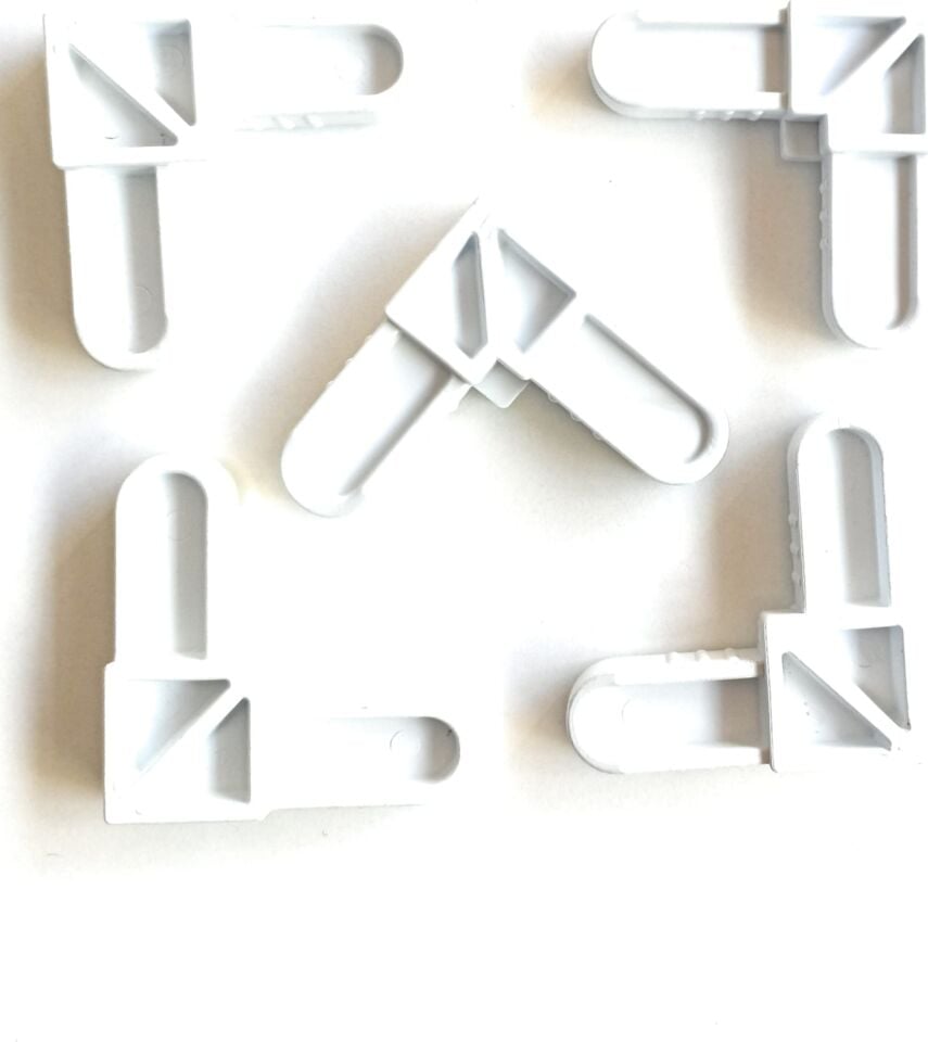 10x20 Cm Sineklik Köşe Takozu Beyaz 4 Adet