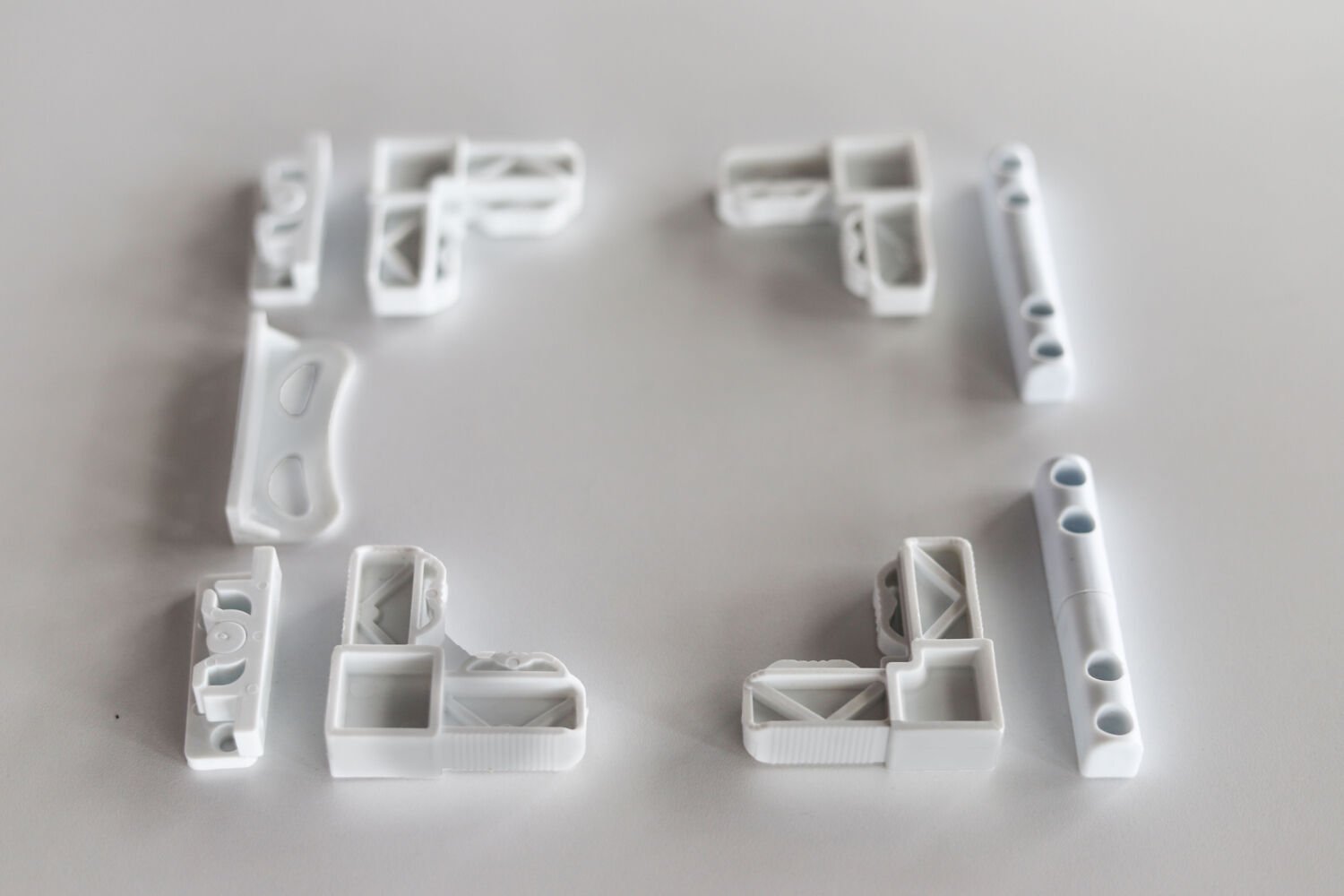 Sineklik Aksesuar Seti 17X25 Profil Uyumlu 1 Takım Beyaz