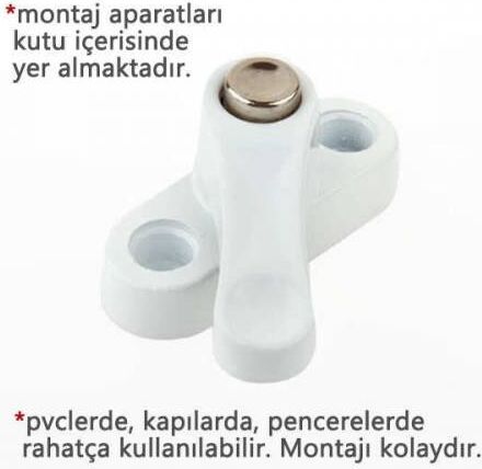 Pvc Kapı Pencere Emniyet Kilidi -  Düğmeli Pimapen Kilidi - Çelik