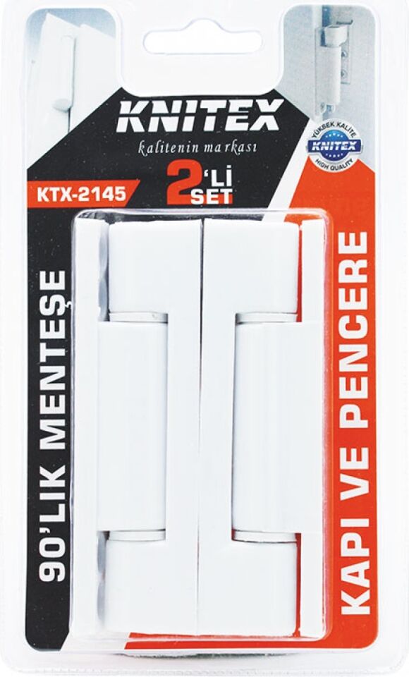 Pvc Menteşe 90MM 2 Li Beyaz-70