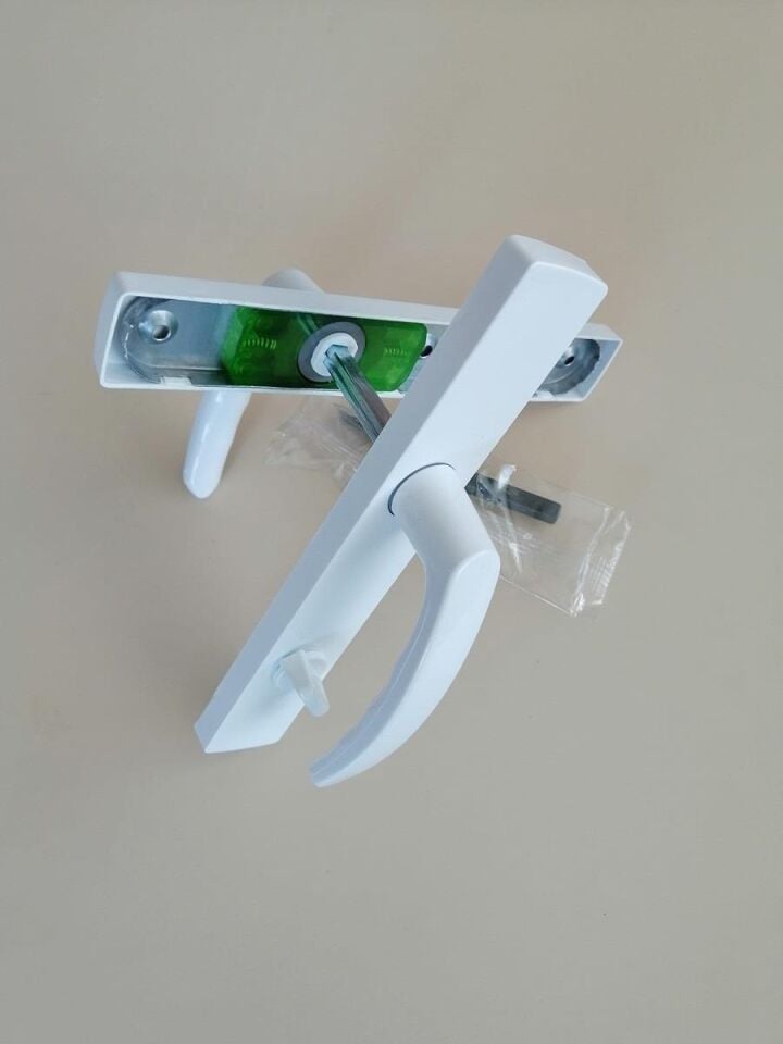 Wc Pvc Kapı Kolu Plastik Beyaz