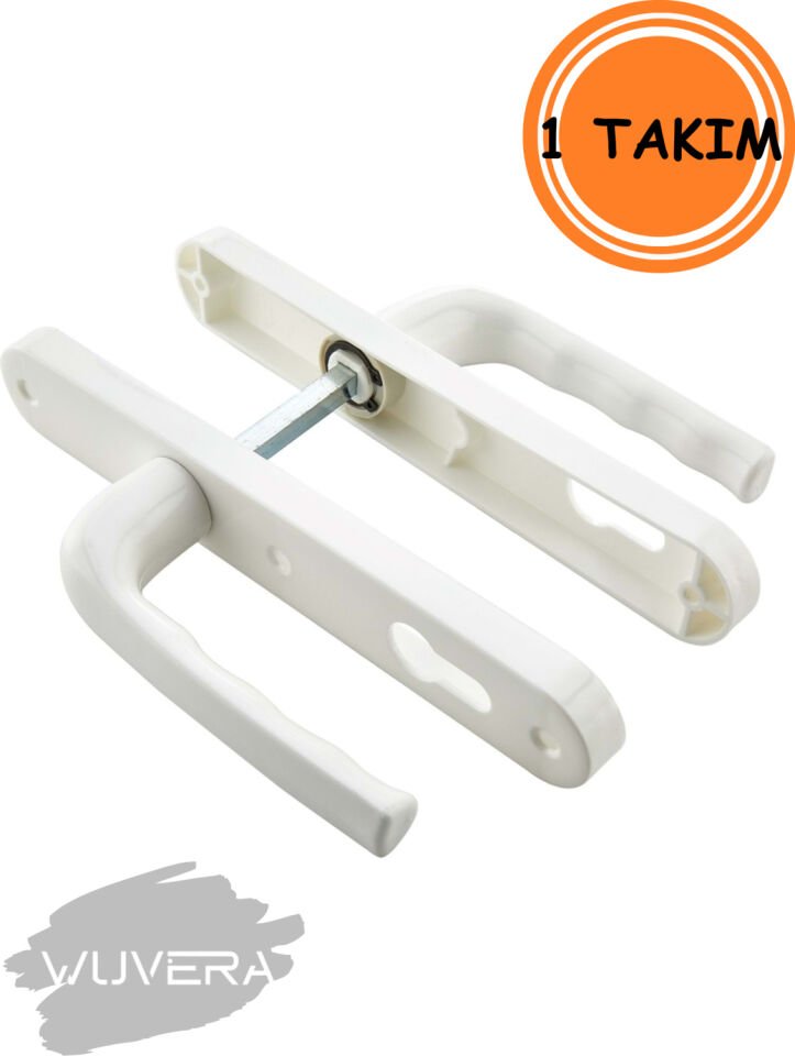 Pvc Kapı Kolu Takımı – Sert Plastik, Vidalı Montaj ile Pratik Kullanım