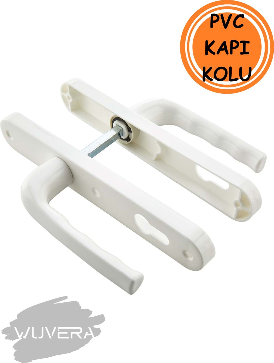 Pvc Kapı Kolu Takımı – Sert Plastik, Vidalı Montaj ile Pratik Kullanım