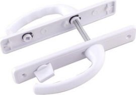 Poşetli Banyo-Wc - Kilitli Beyaz Pvc Kapı Kolu Plastik