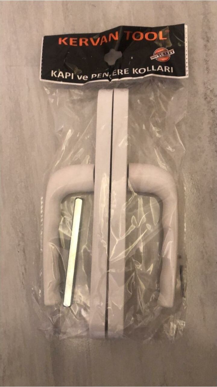 Eylül Pvc Kapı Kolu Beyaz Plastik