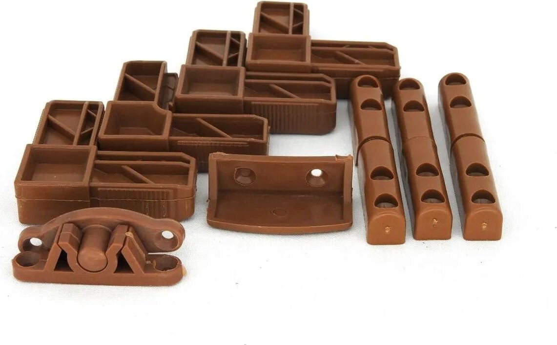 10 Takım Sineklik Aksesuar Seti (Altınmeşe) Sineklik Aksesuar Set Kapı Pencere Sineklik Aksesuar