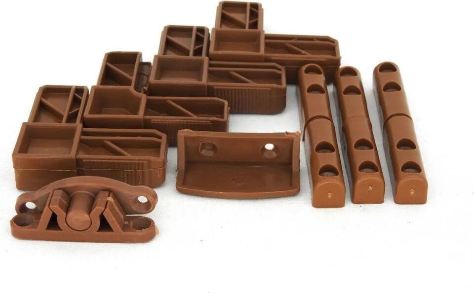 10 Takım Sineklik Aksesuar Seti (Altınmeşe) Sineklik Aksesuar Set Kapı Pencere Sineklik Aksesuar