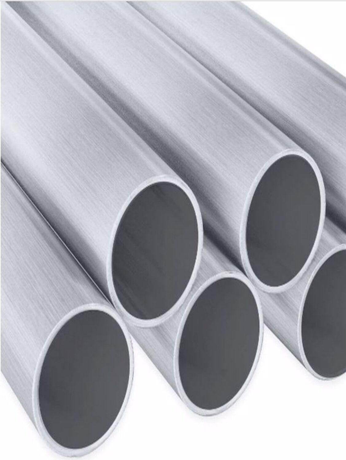 Alüminyum Korkuluk 50'lik Küpeşte Boru Eloksal Gri ( Parlak ) 100 cm 1 Metre