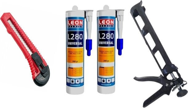 Metroer Silikon(2 Adet)  - Maket Bıçağı - Silikon Tabancası Plastik