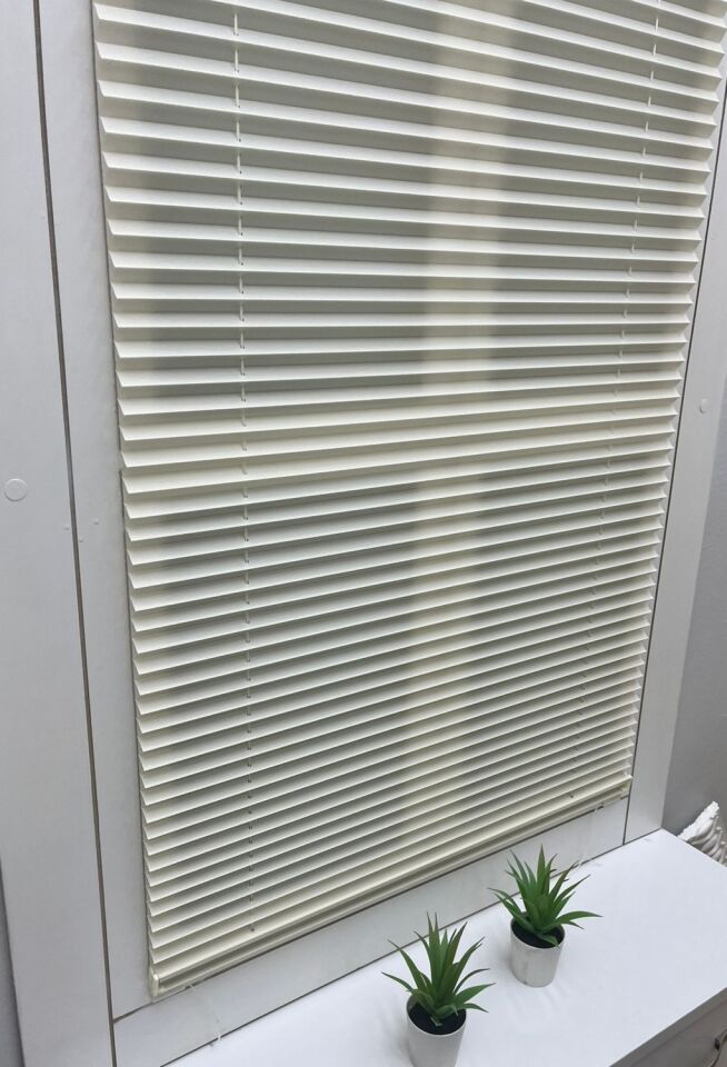 Eylül Home Açık Krem (Ekru) Katlanır Cam Balkon Perdesi-Ofis Perdesi-Ev Perdesi-Salon Perdesi-Plise Perde