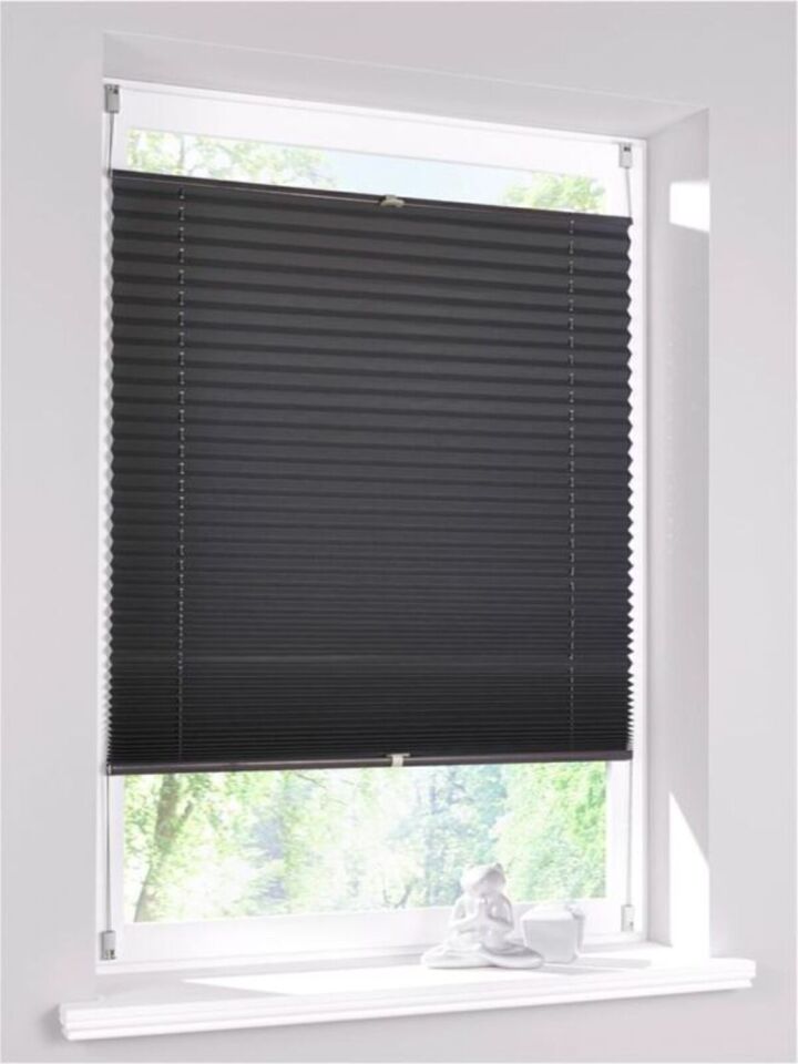 Antrasit Plise Katlanır Cam Balkon Perdesi - Ofis Perdesi - Mutfak Perdesi - Salon Perdesi -