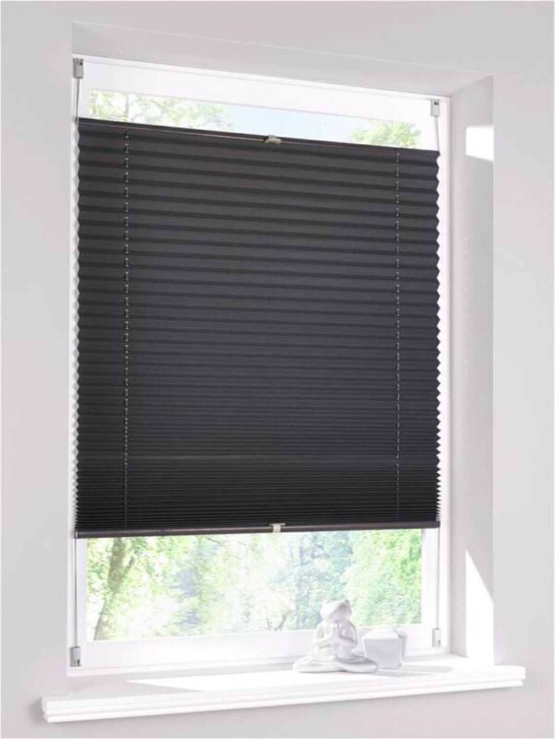 Antrasit Plise Katlanır Cam Balkon Perdesi - Ofis Perdesi - Mutfak Perdesi - Salon Perdesi -