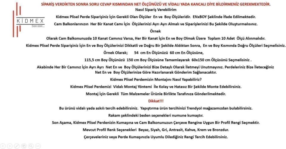 Antrasit Plise Katlanır Cam Balkon Perdesi - Ofis Perdesi - Mutfak Perdesi - Salon Perdesi -