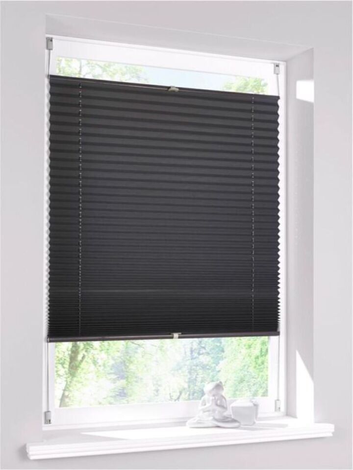 Antrasit Plise Katlanır Cam Balkon Perdesi - Ofis Perdesi - Mutfak Perdesi - Salon Perdesi -