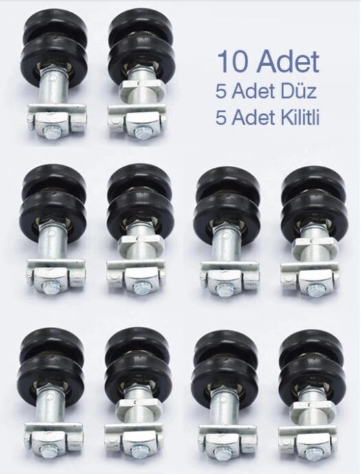 Eylül Cam Balkon Tekeri ( 5 Takım )