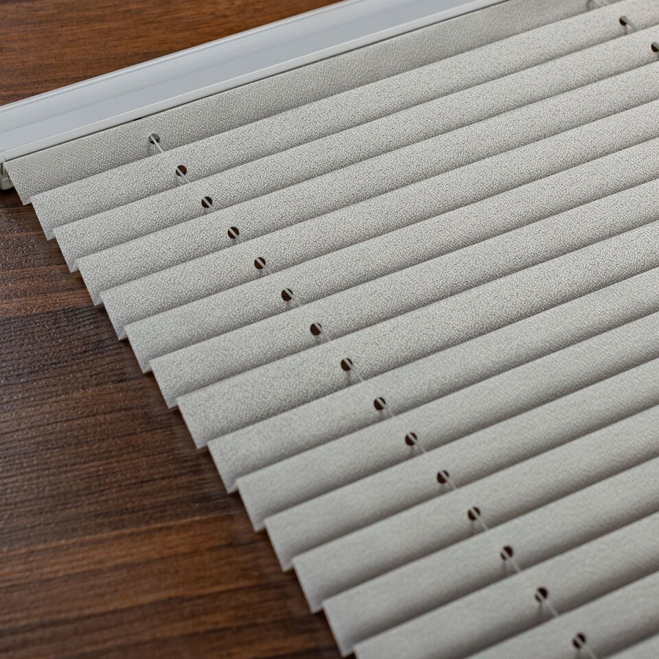 Eylül Home Collection Beyaz Katlanabilir Plise Perde, Cam Balkon Perdeleri, Ofis Perdeleri, Pvc Pencere Perdeleri